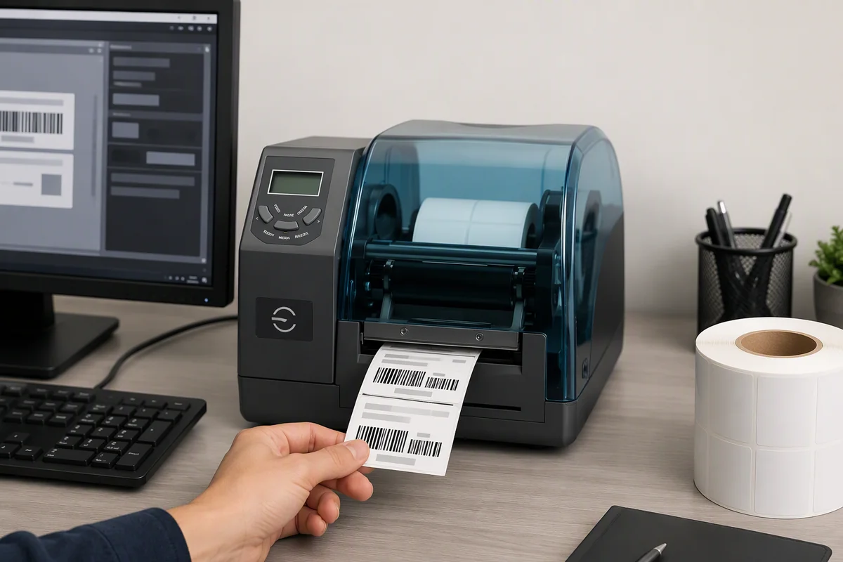 L3000i printer combining visible label printing, HF NFC encoding, result checking, VOID marking and replacement printing