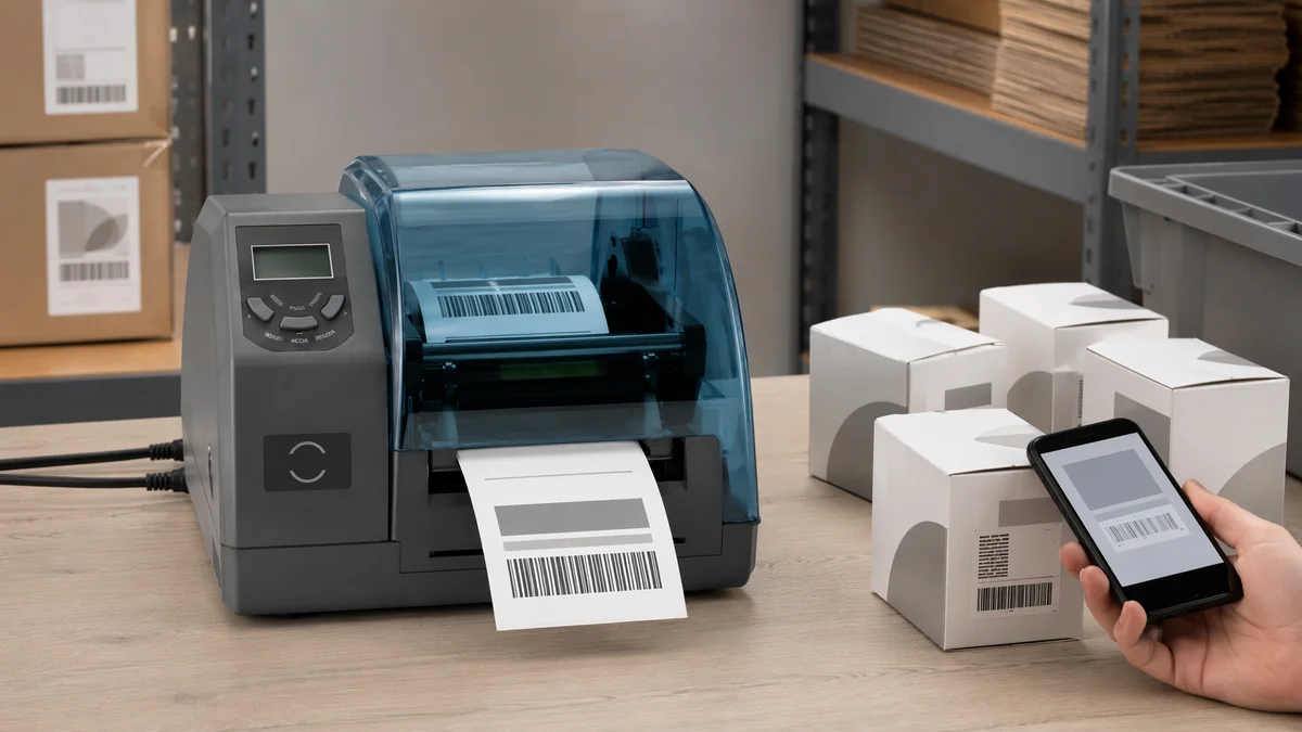 L3000i printing and encoding an NFC smart packaging label for product information and digital content