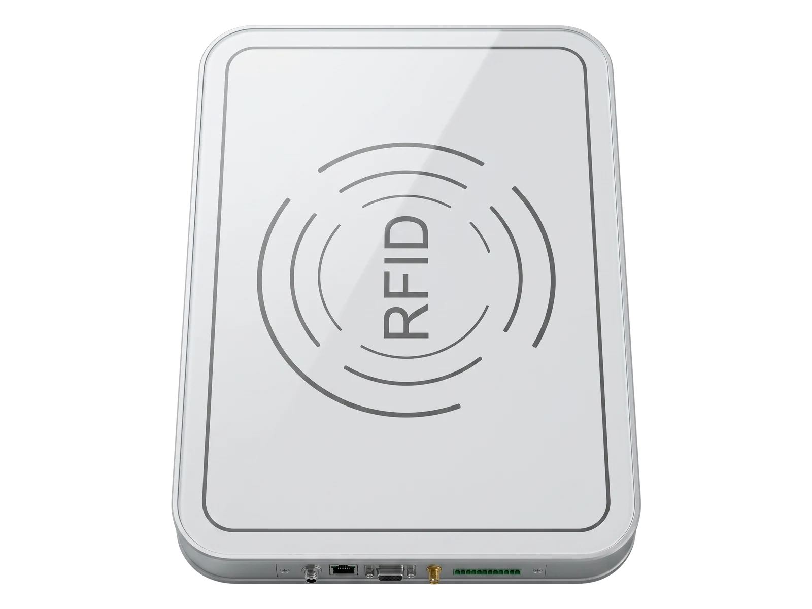 RLD-03 tempered-glass RFID work surface with a clearly marked item placement area