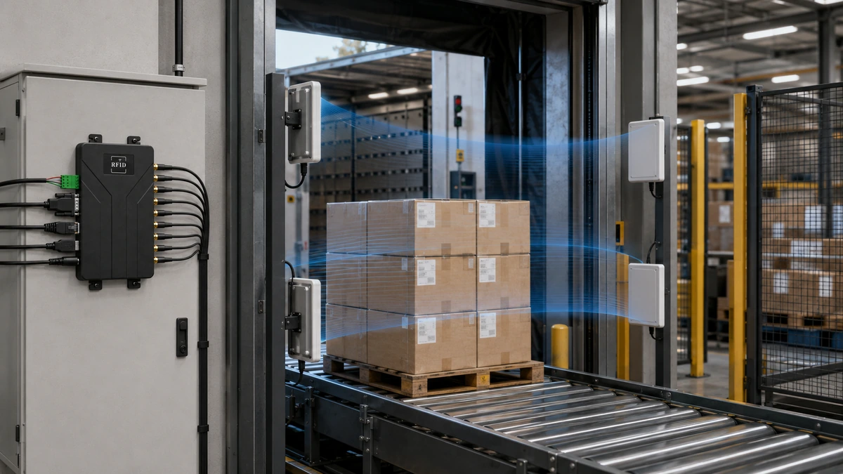 RLF-8P dock-door RFID checkpoint for shipment verification