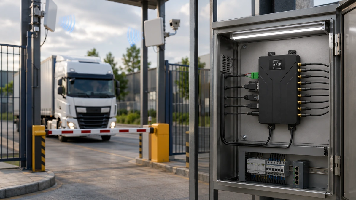 RLF-8P vehicle-gate RFID controlled-access checkpoint