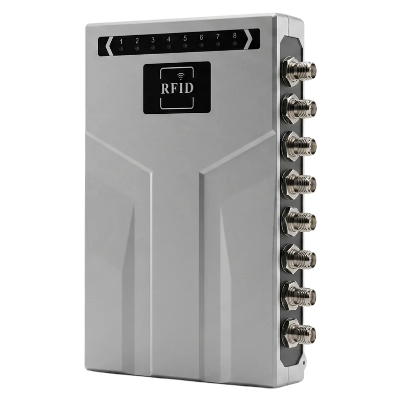 Raylink RLF-8PA 8 ports Android fixed UHF RFID reader side view