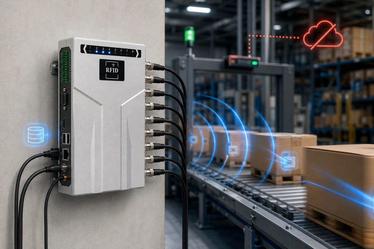 RLF-8PA offline RFID event cache and recovery