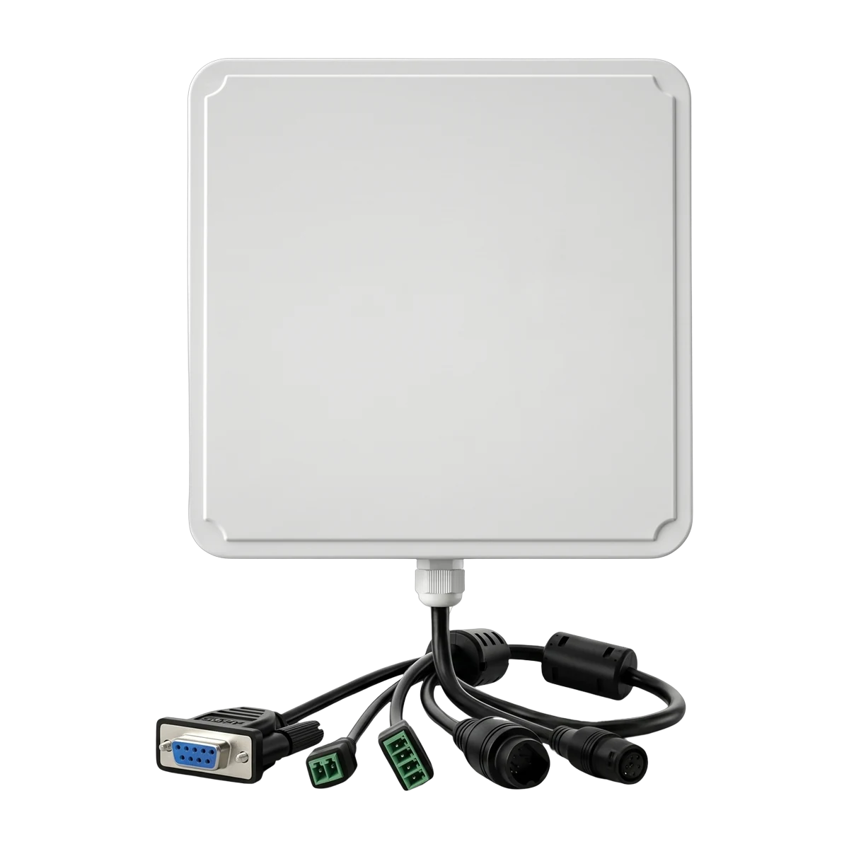 Raylink RLI-9dBi integrated UHF RFID reader with built-in 9 dBi circularly polarized antenna and industrial connection cables