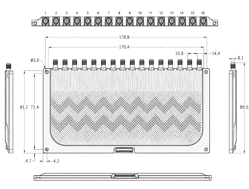 RLM-16P mechanical drawing