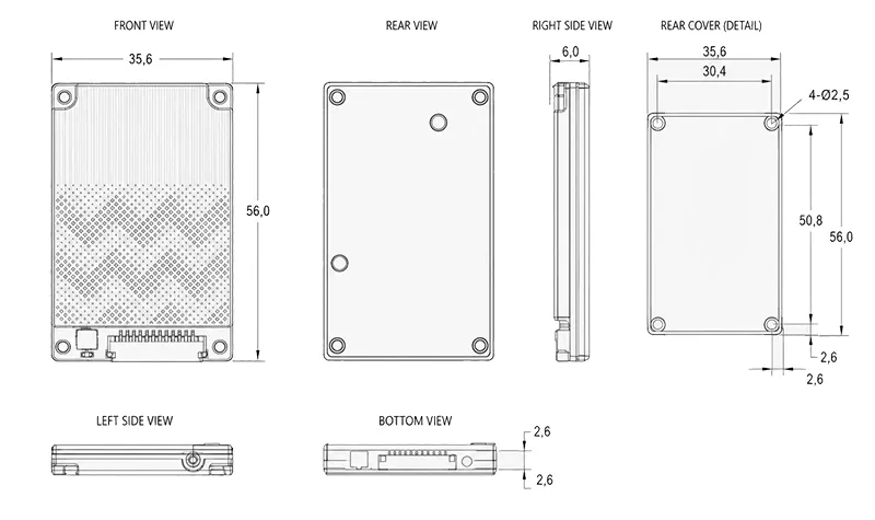 RLM-1P mechanical drawing