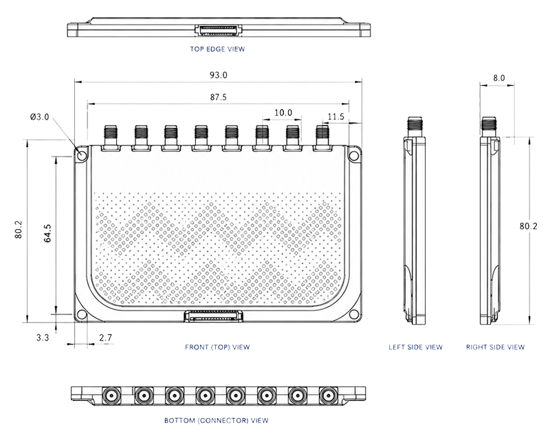 RLM-8P mechanical drawing