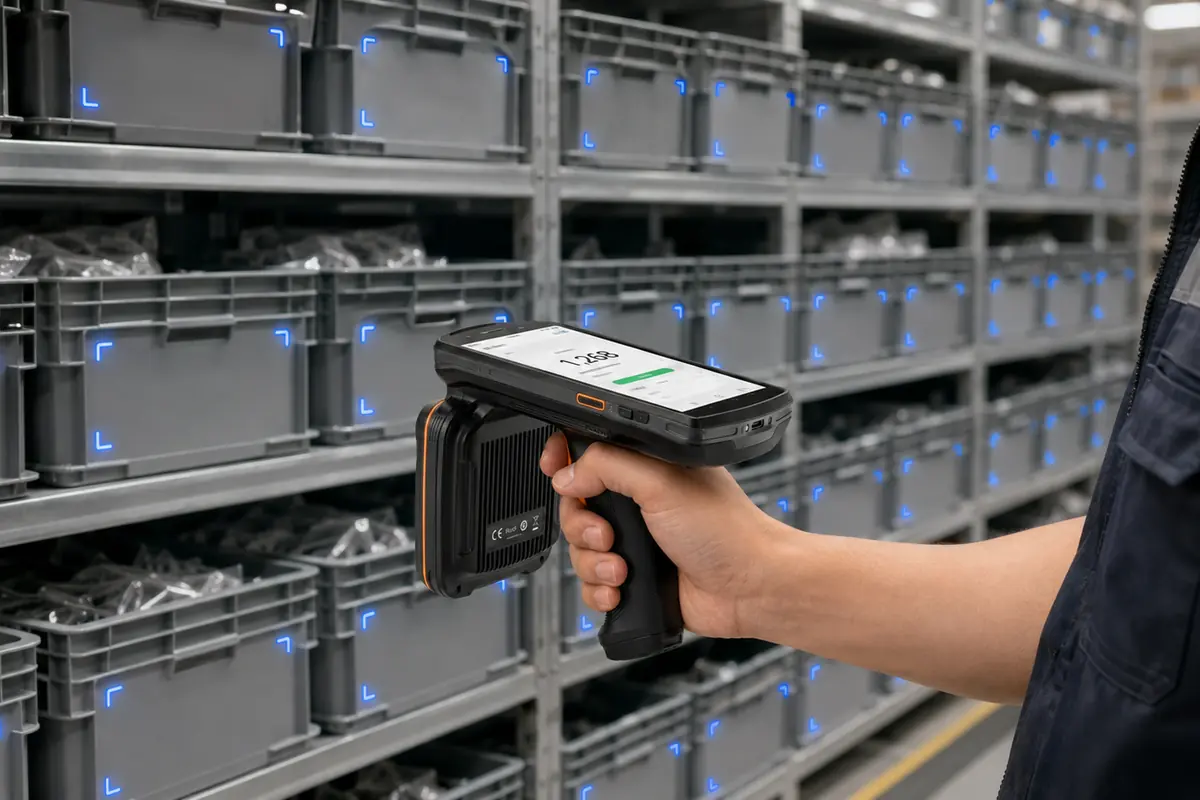 RLRH-50 high-density bin inventory counting with multiple RFID-tagged items