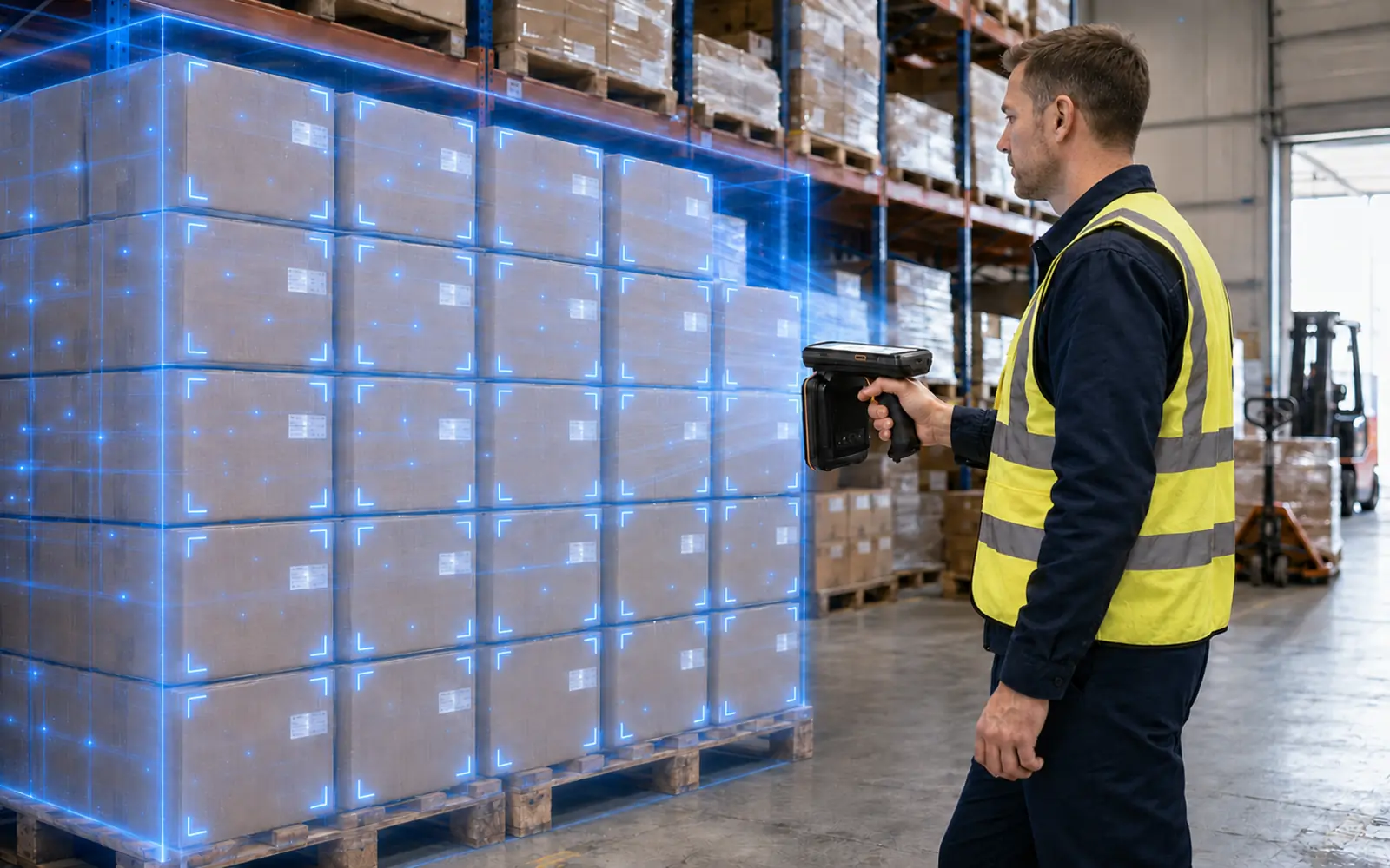 RLRH-50 rapid RFID inventory counting during a warehouse sweep