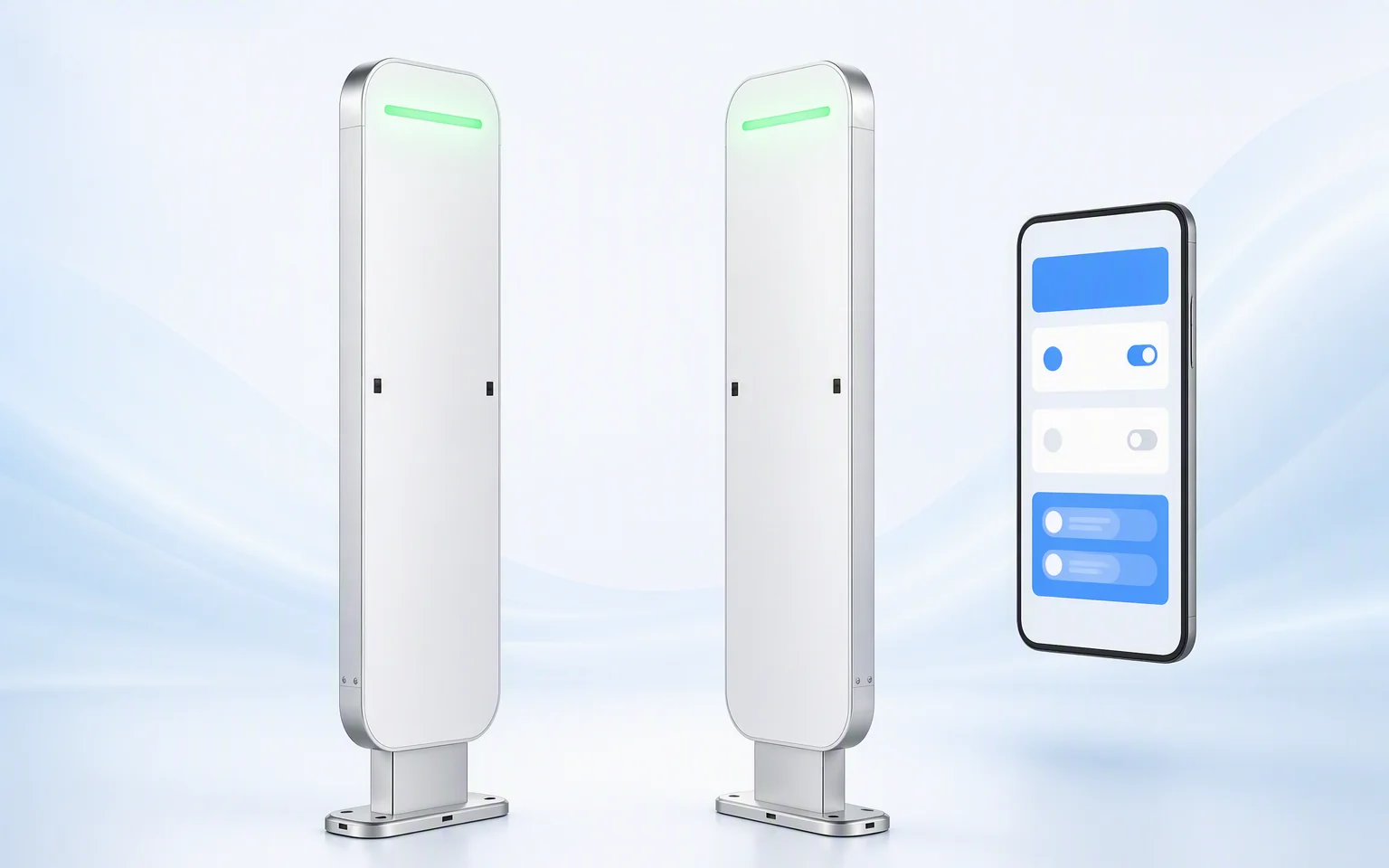 RLG01 gate with optional Android local application