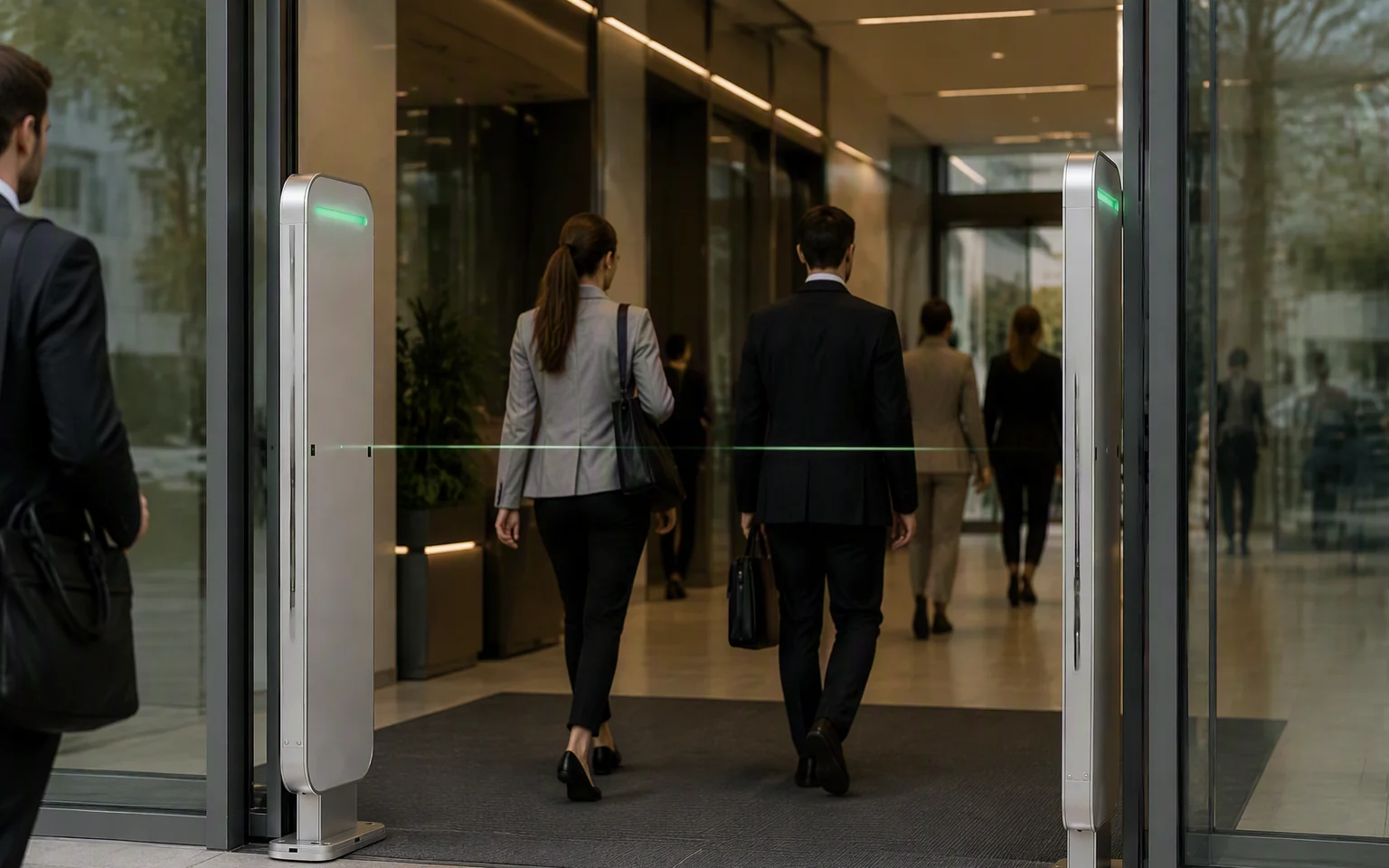 Automatic tagged-item passage monitoring at an RFID gate