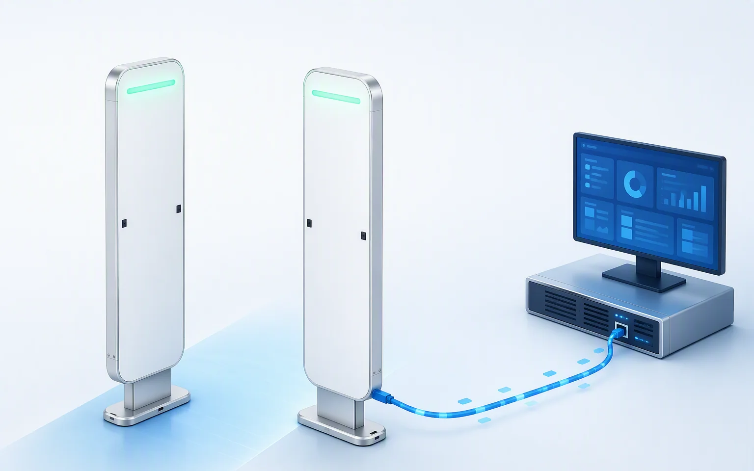 RLG01 gate connected to an external business or security system