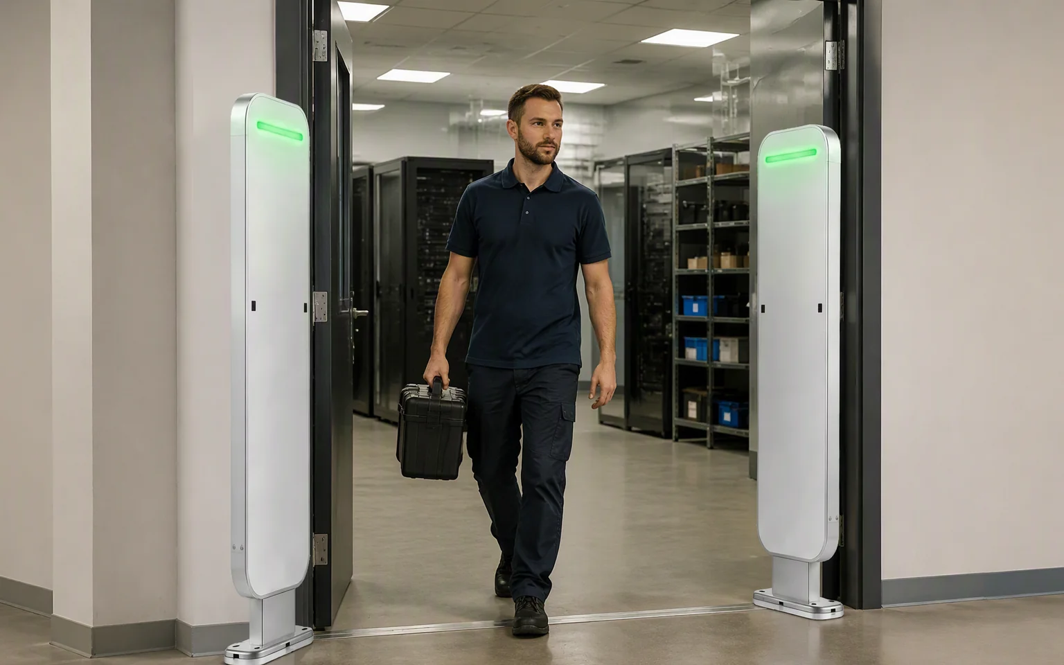 Secure asset room, tool room or equipment exit monitoring