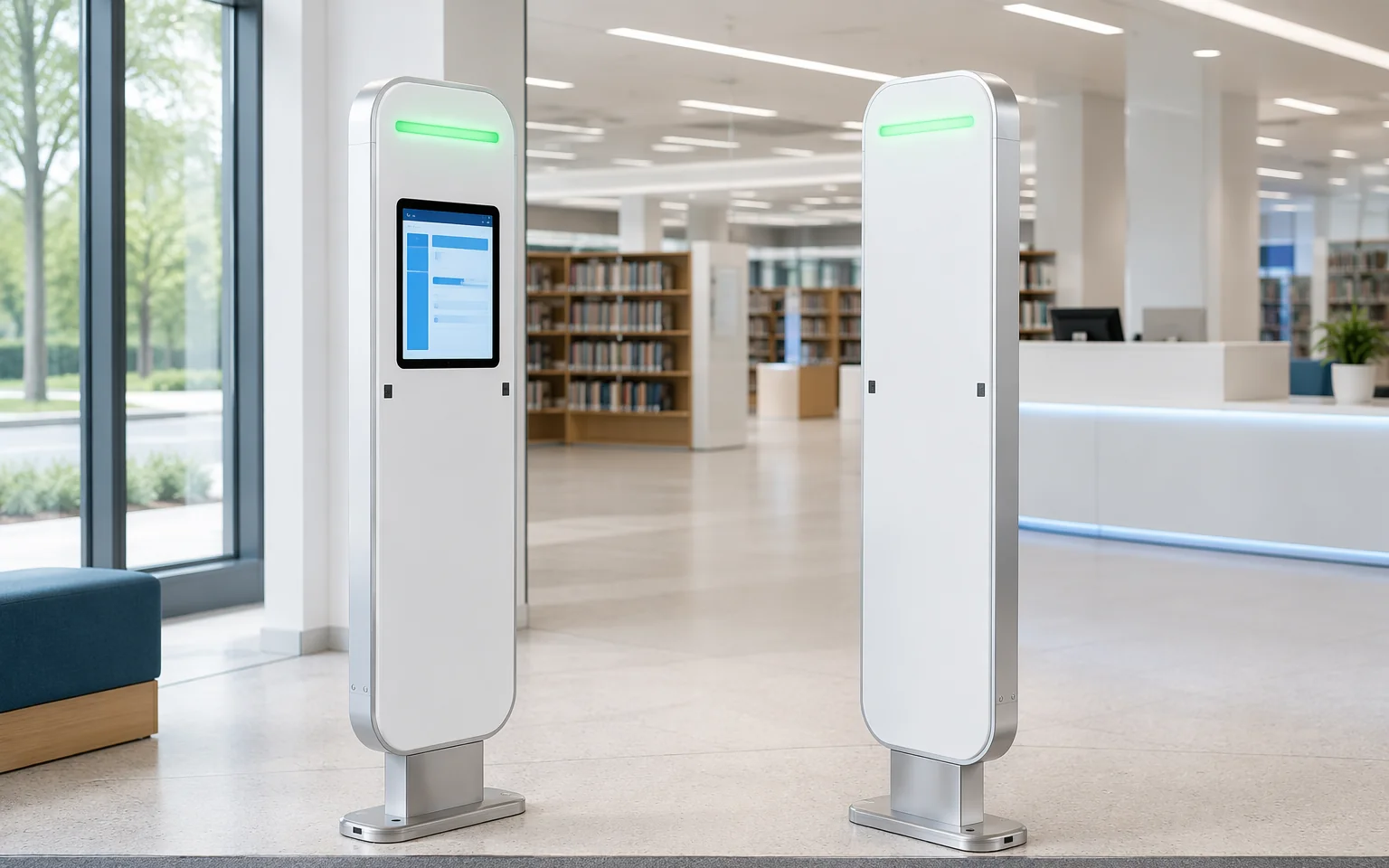 RLG01 gate with optional industrial touchscreen and Windows interface
