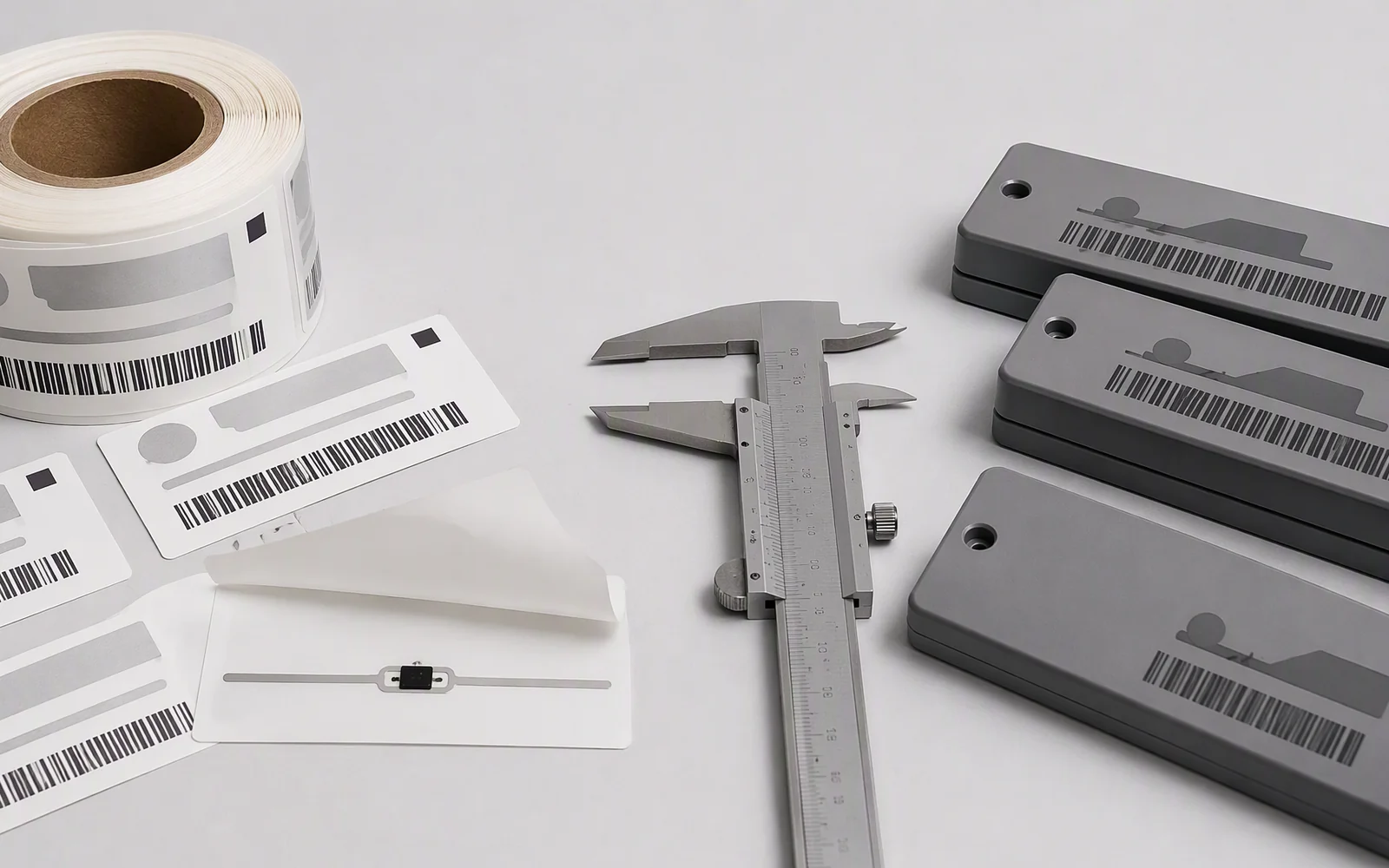 Comparison of standard UHF RFID labels and thick on-metal RFID asset labels for the RLPB-Z printer
