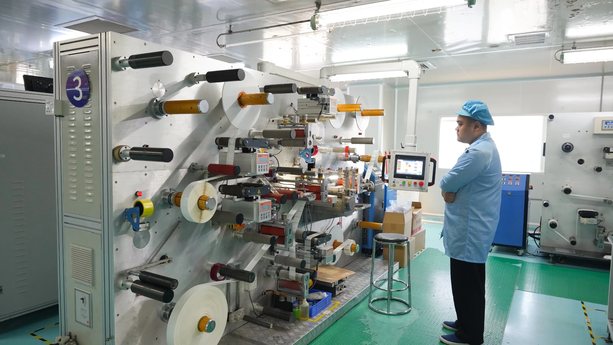 Inspection around RFID label production equipment
