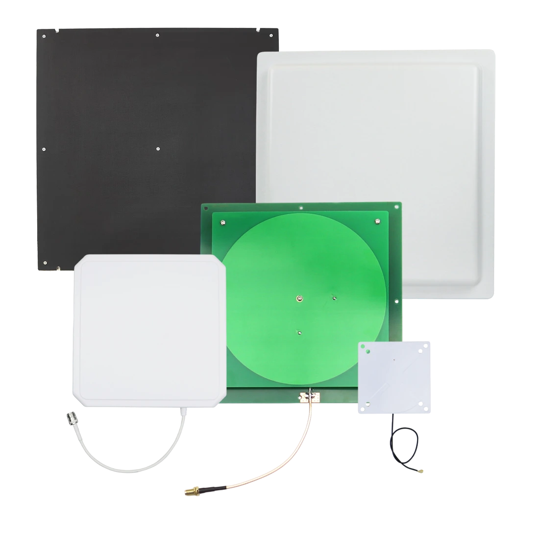 Raylink UHF RFID antenna family — circular, linear, near-field and PCB antennas