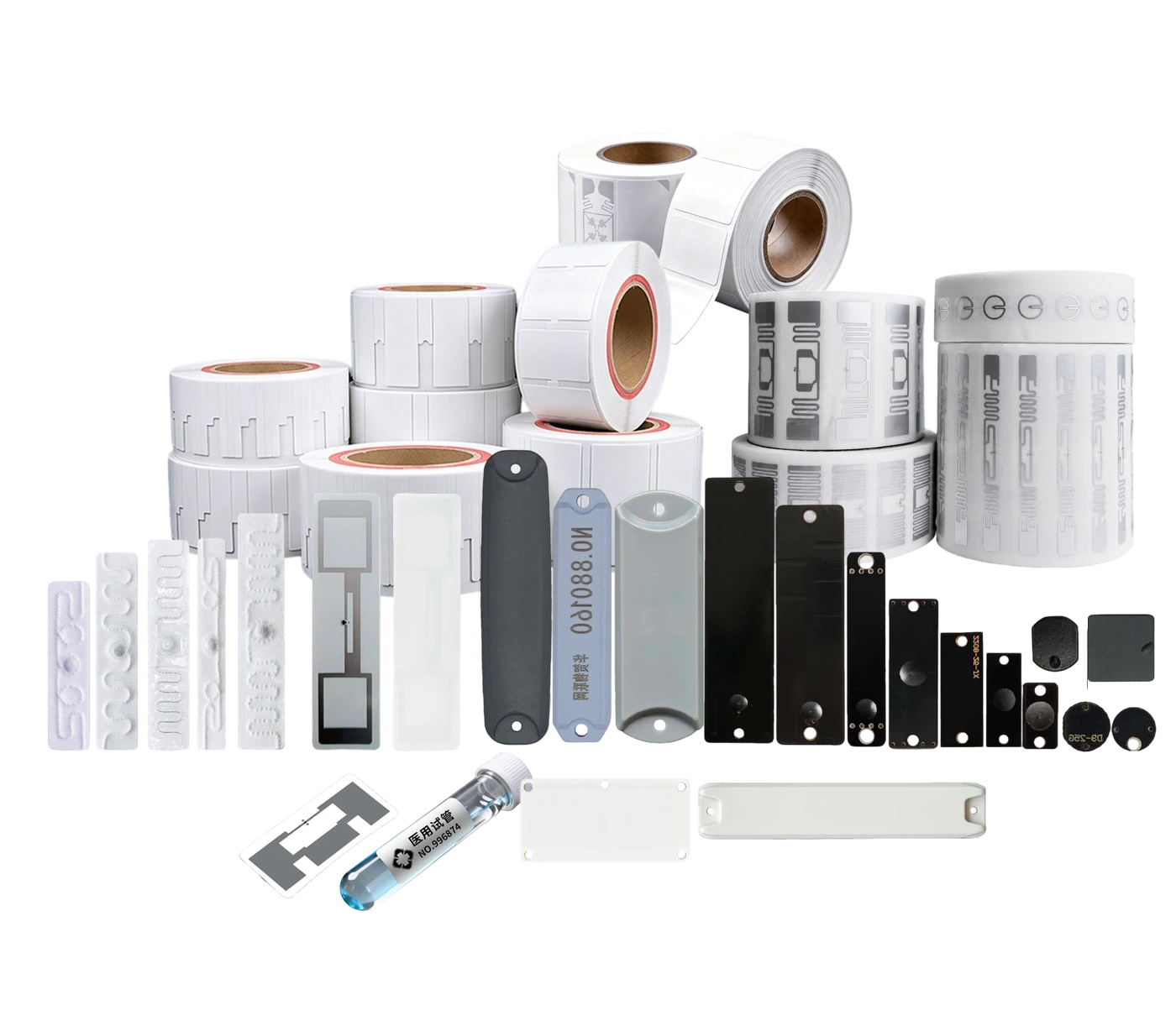 Raylink RFID tag family overview — labels, inlays, anti-metal, laundry and tamper-evident tags